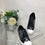 Thumbnail: Black canvas WD sneaker
