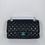 תמונה ממוזערת: Black classic C handbag with gold-tone metal