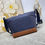 תמונה ממוזערת: Blue/Coffee Re-Nylon & Leather Shoulder Bag