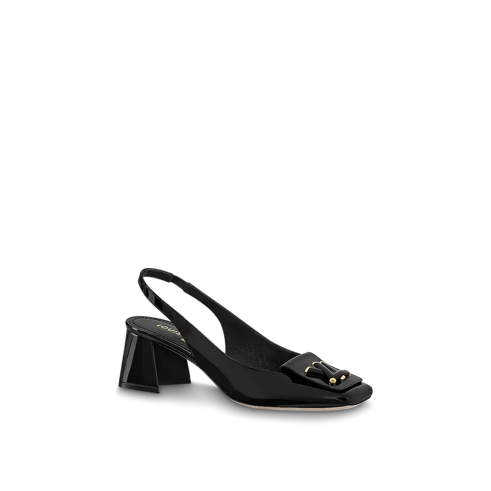 Black LS slingback pump 55 mm