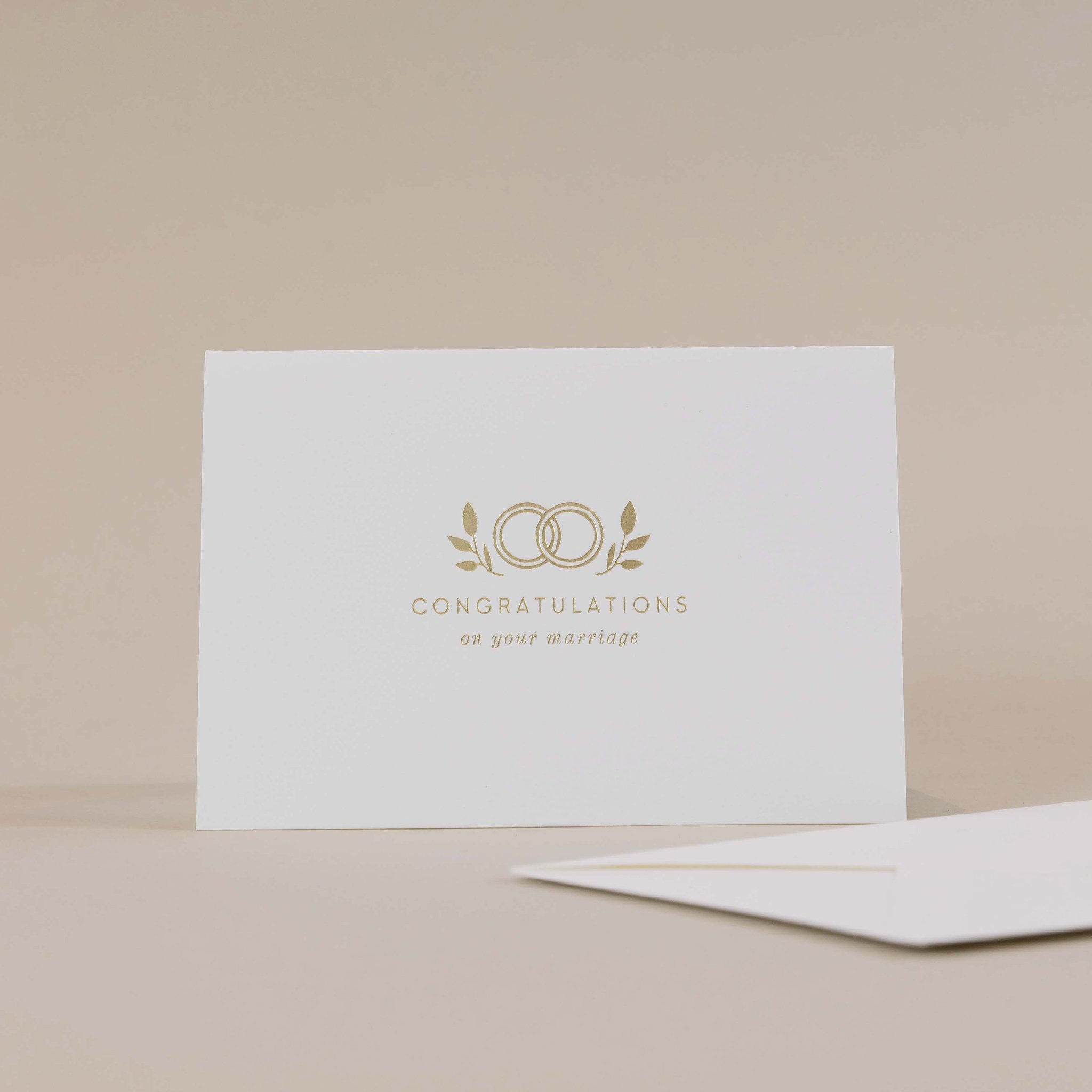 HOT FOILED WEDDING CONGRATULATIONS GREETINGS CARD