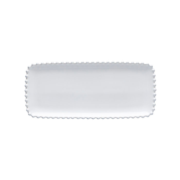 PEARL WHITE RECTANGULAR TRAY 30CM