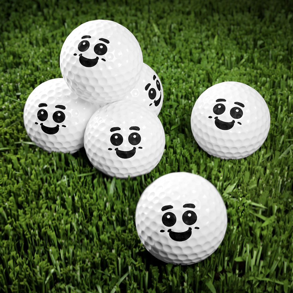 Dimples Golf Ball 6 Pack. Perfect for Young Players