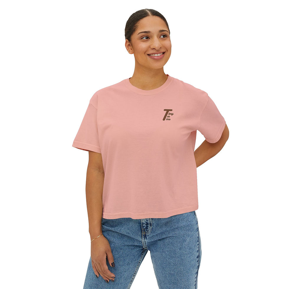 Thumbnail: 'Tee Time Mimosas' Boxy Ladies Tee