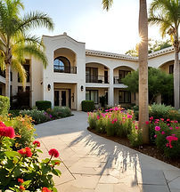 assisted living facility, southern california style, single level, luxury, courtyard (1).j