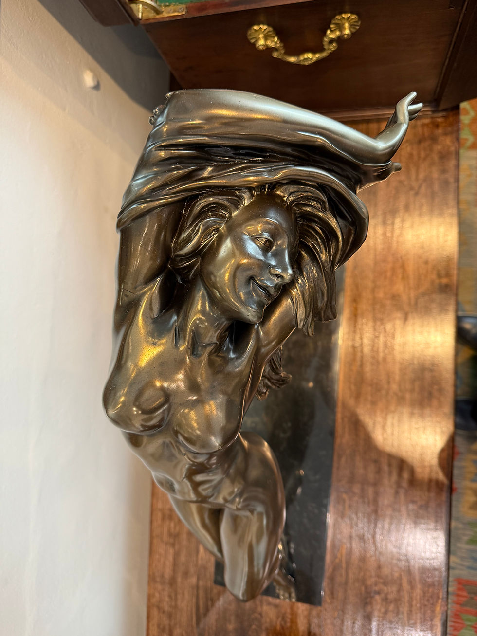 Thumbnail: Patinated Bronze Sculpture - Woman in Flow