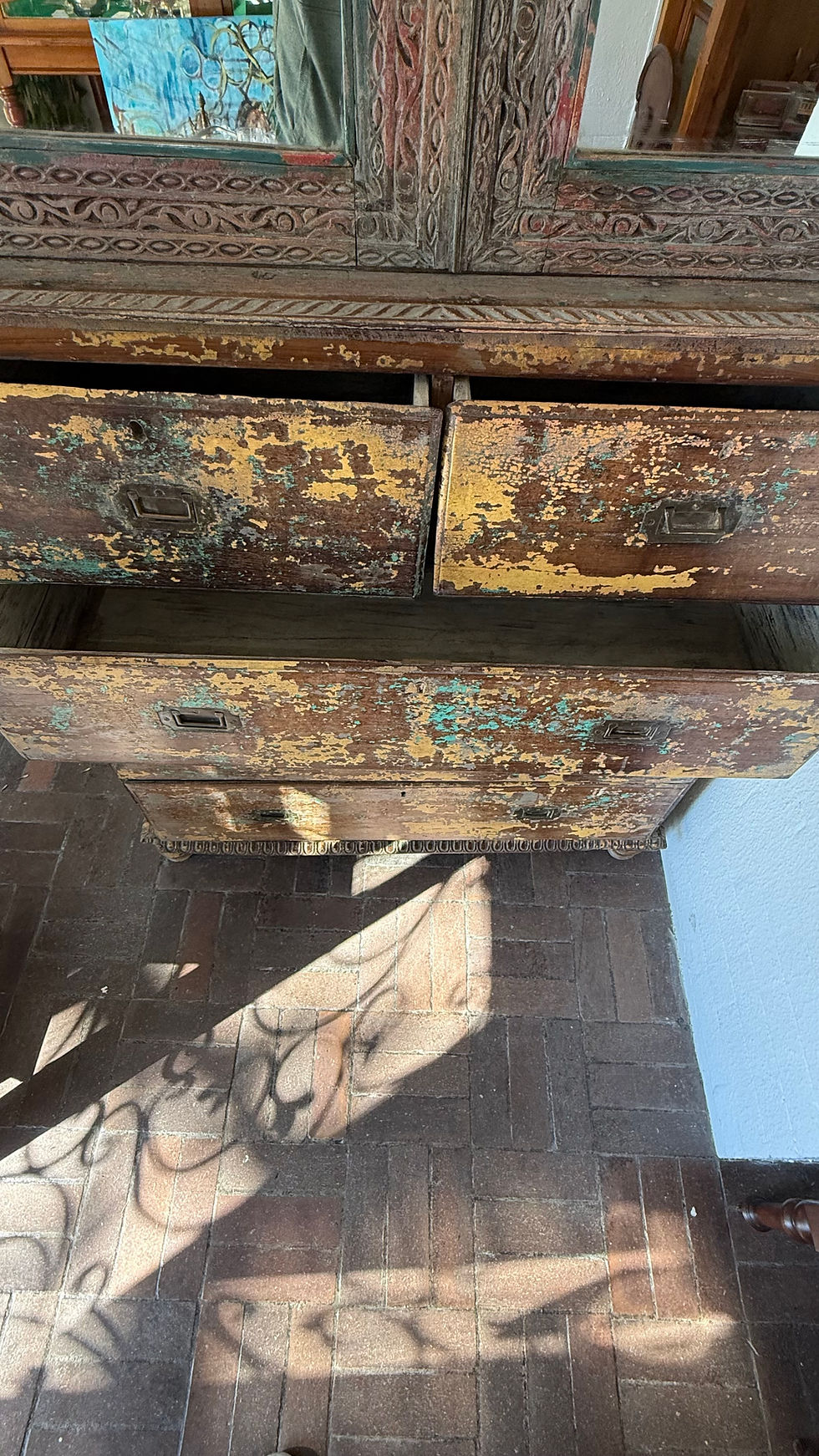 Thumbnail: Distressed Indian Handmade Dresser