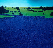 Paysage violet / outremer