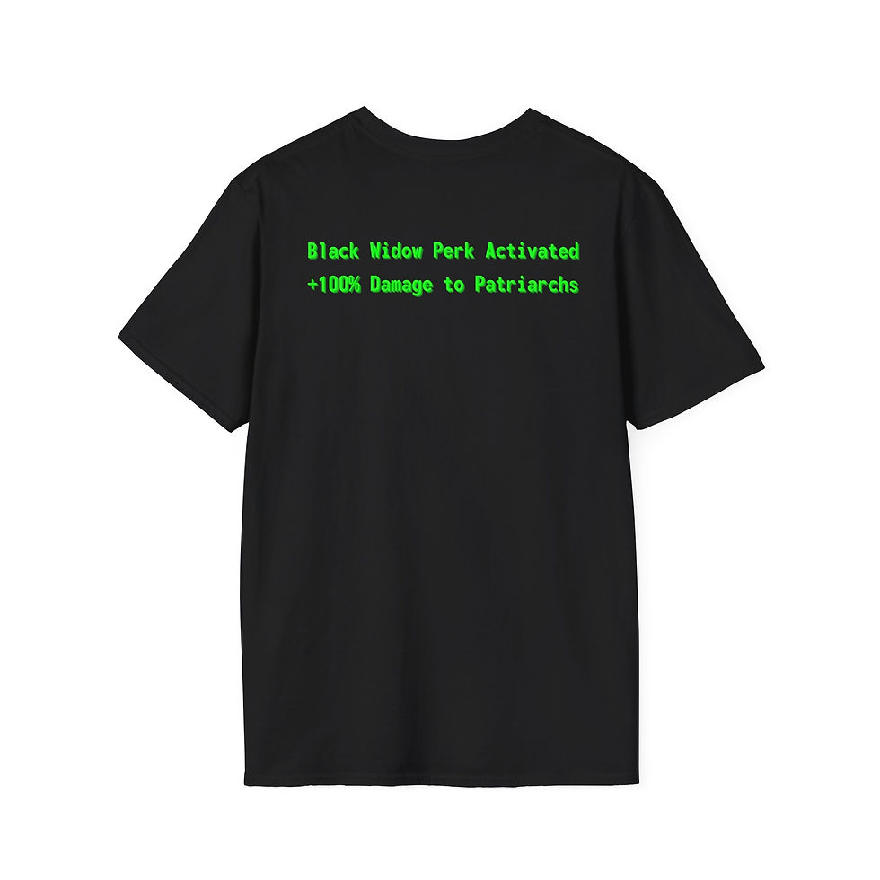 Thumbnail: Eat the Patriarchy T-Shirt - Black Widow Perk