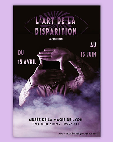affiche art disparition musee magie lyon