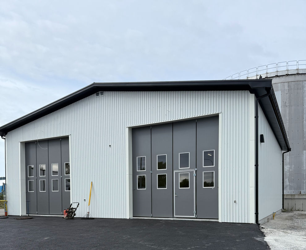 Garage- och verkstadsbyggnad åt Wibax Logistics AB