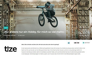 RAPHAEL DÄHLER NEWS - NEWSPAPER ARTICLE, JUGENDZEITUNG TIZE ARTIKEL