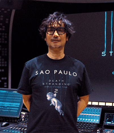 Divulgação de Hideo Kojima pela BGS nesse ano.