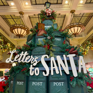 Letters to Santa display at Magic Kingdom