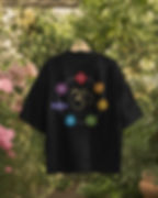 Black oversized T-shirt with back print