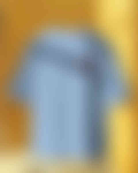 baby Blue women's Oversized t-shirt with front chest design