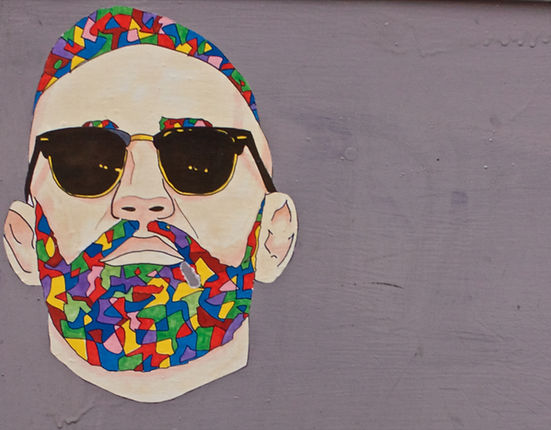 Grafitti Man with Sunglasses