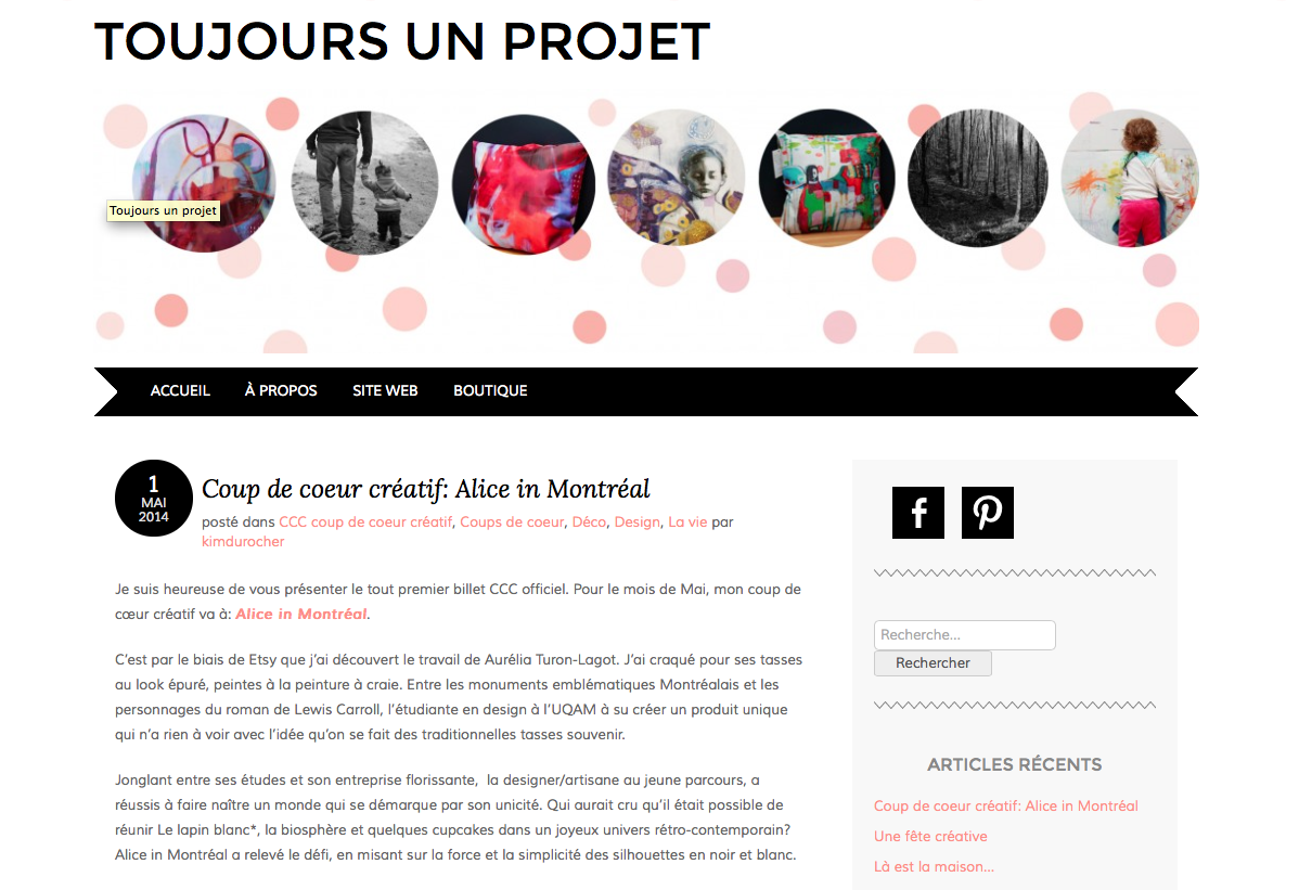 Toujours un projet - Mai 2014