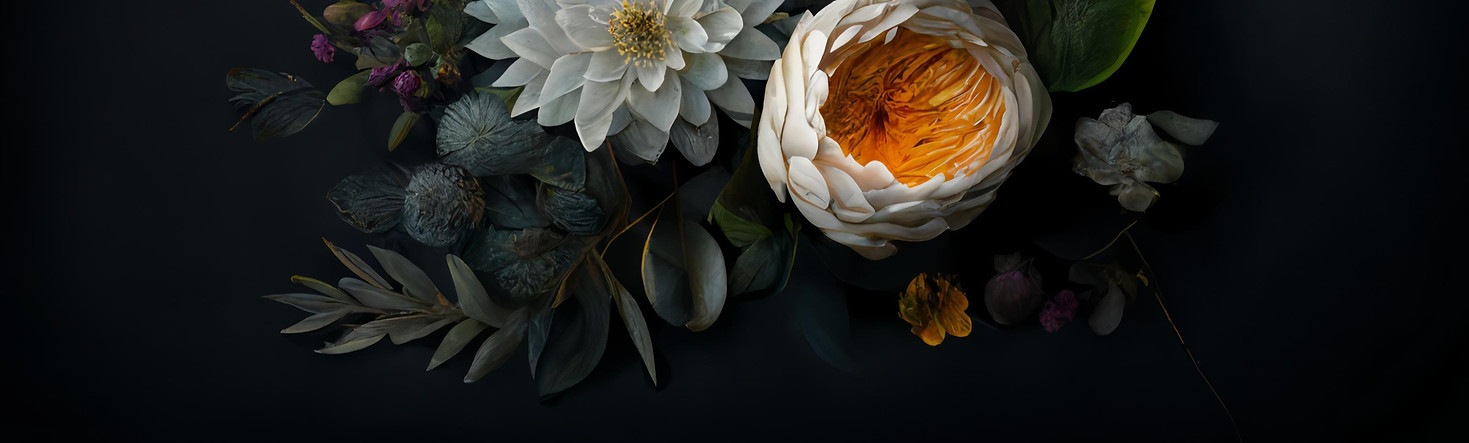 Moody dark flowers for S. R. Elftman brand