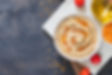 Close up of fresh hummus from True Blue Mediterranean in Quakertown PA