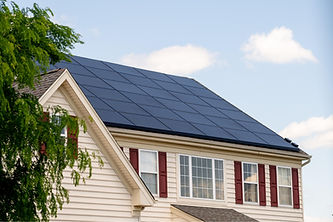 Solar panels on a camp hill pa home installed by Daflure Heating Cooling and Solar