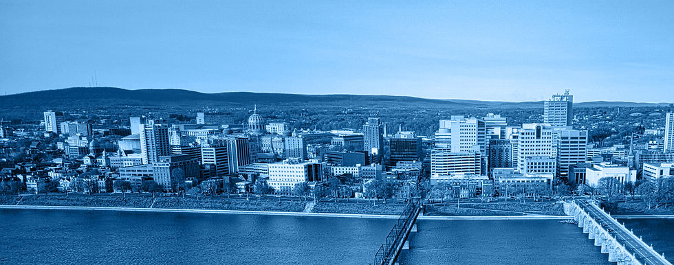 Aerial view of Harrisburg, PA