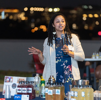 New Futures Alumni talking during the Taste of New Futures