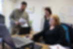 Group at JMA Resources collaborating on a project