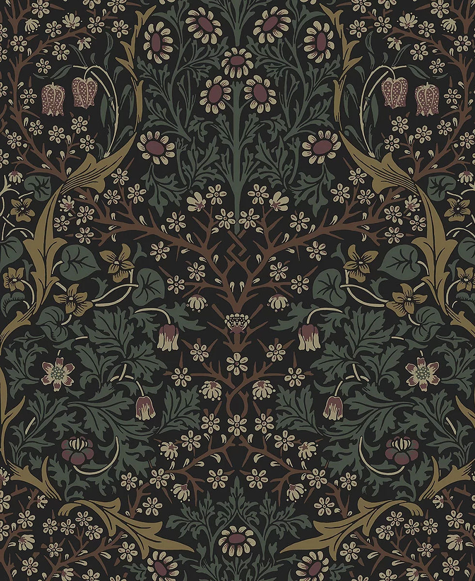 Madame Rochele's Apothecary wallpaper featured in their cocktail bar in Harrisburg, PA