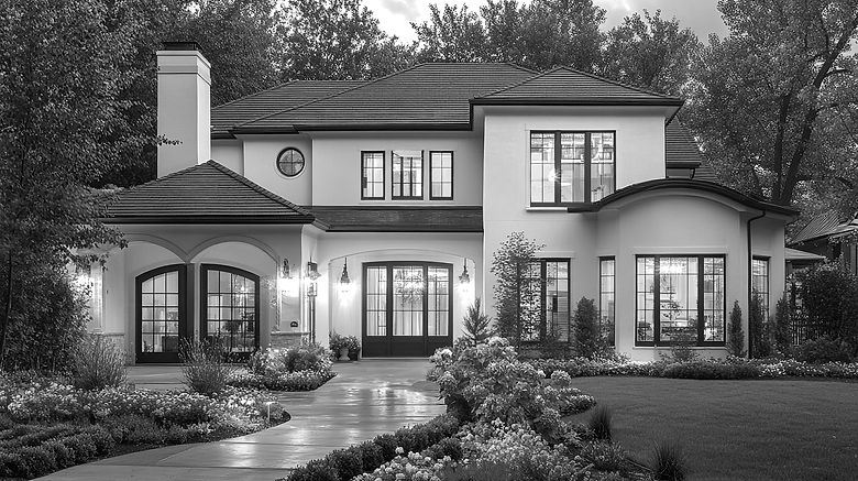 Beautiful luxury home that has ductless mini-splits, radiant floor heating, and HVAC with Daflure heating cooling and solar