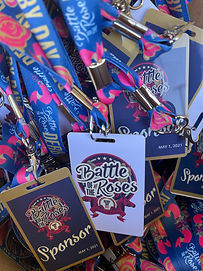 custom lanyards for derby day battle of the roses in central pa