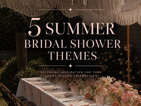 5 summer bridal showers