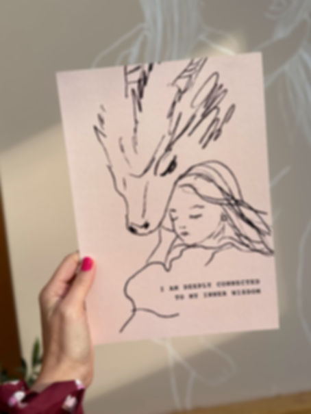 Fine Art Print I AM DEEPLY CONNECTED TO MY INNER WISDOM