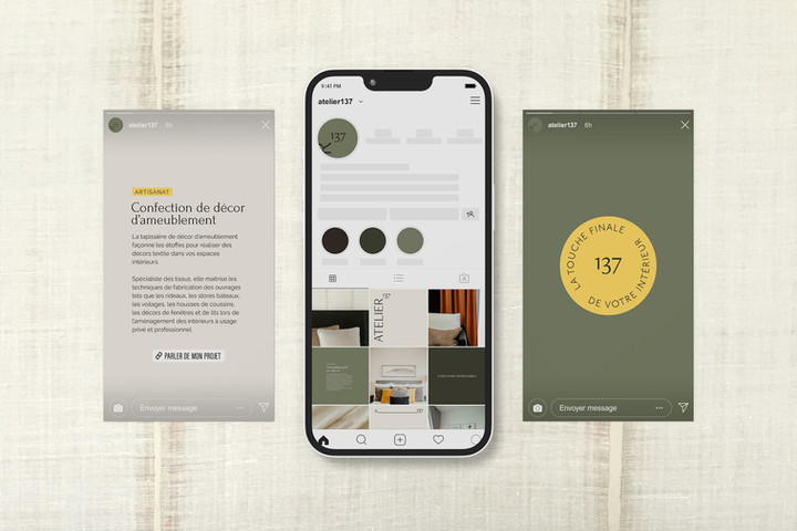 Instagram et stories Atelier 137