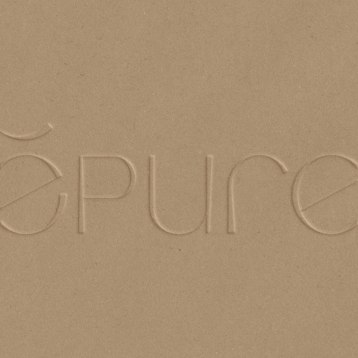 Identité visuelle haut de gamme logo unique et singulier pour la marque de cosmétique slow Epure