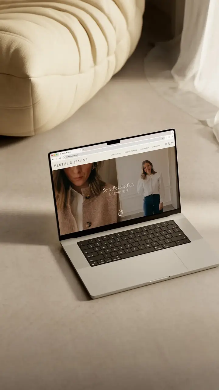Site e-commerce shopify d'une marque française de prêt à porter féminin