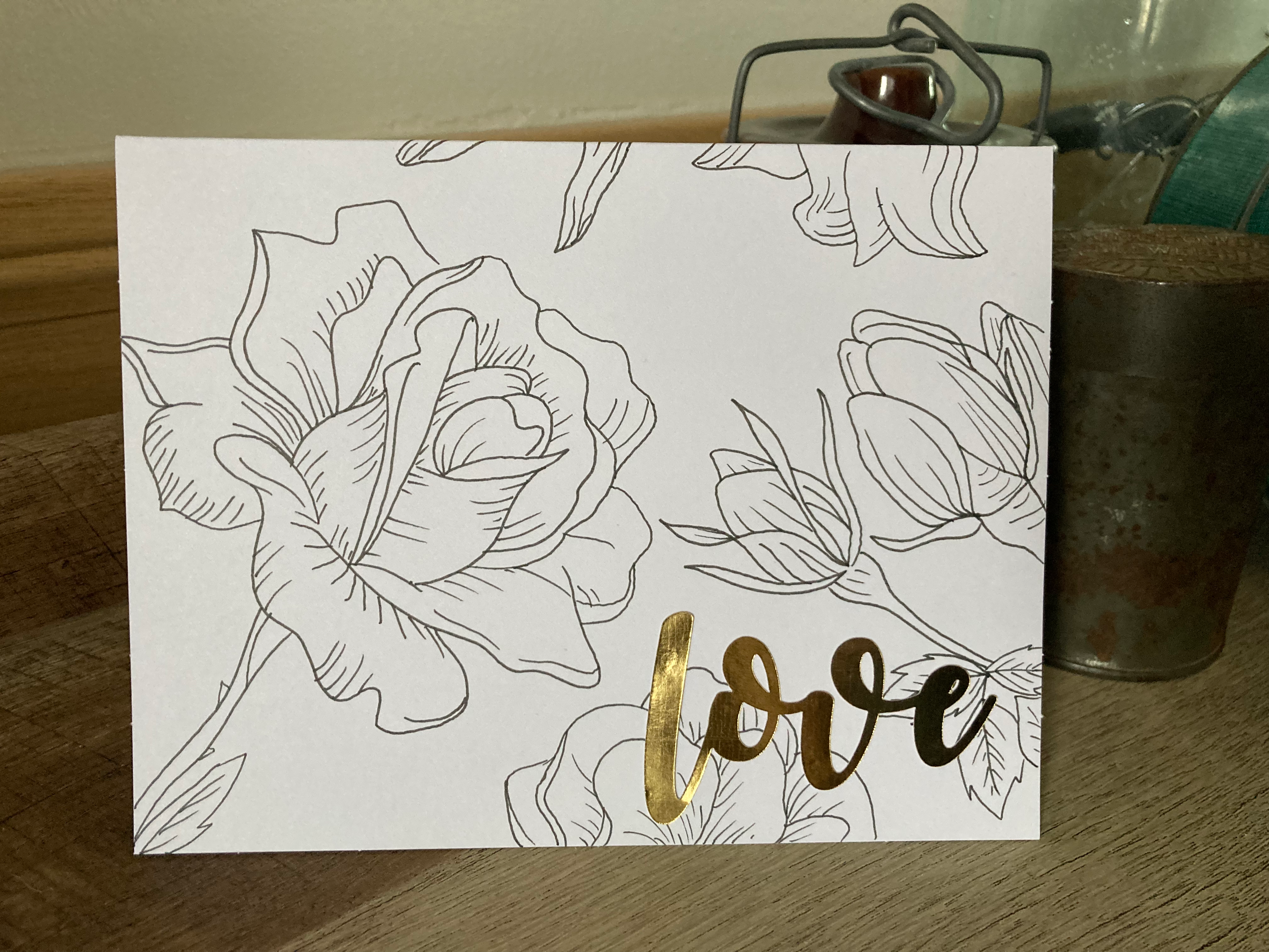 Love Botanical Card