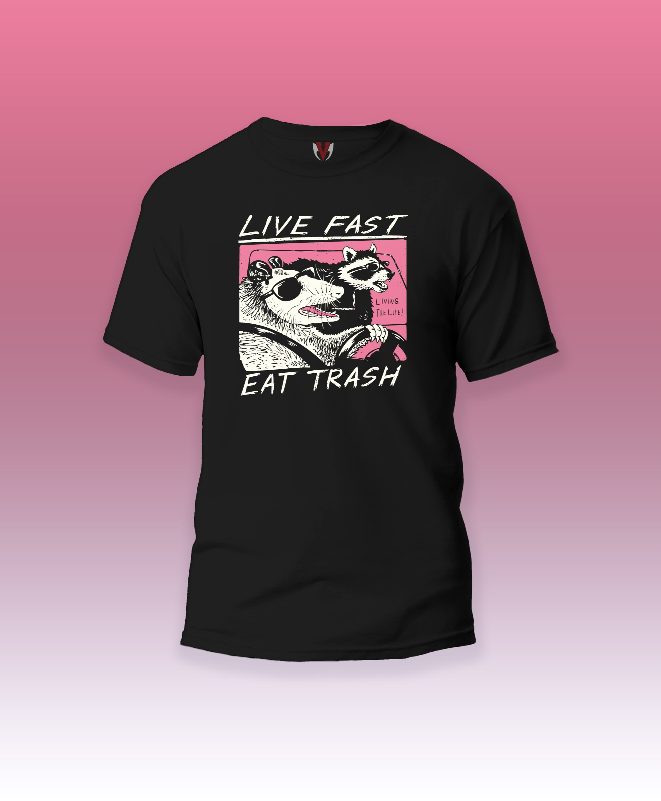 CAMISA DE LIVE FAST EAT TRASH