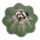 Thumbnail: Porcelain furniture knob green flower crackled (Pack of 8 Pcs)