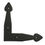 Thumbnail: Wrought iron corner bracket point flat