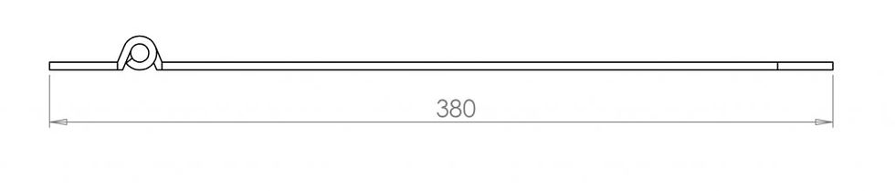 Thumbnail: Wrought Iron Hinge 38 CM From Ludlow Foundries