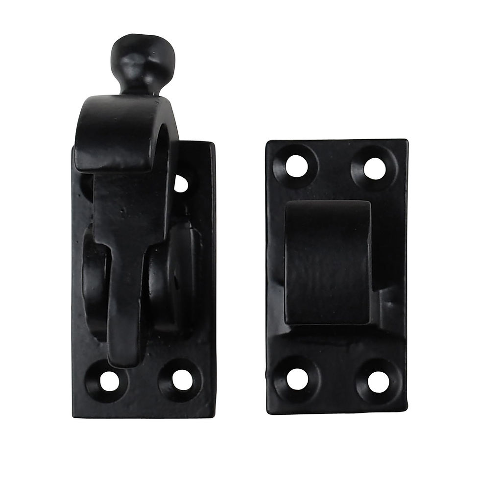 Thumbnail: Cast iron door catch - black