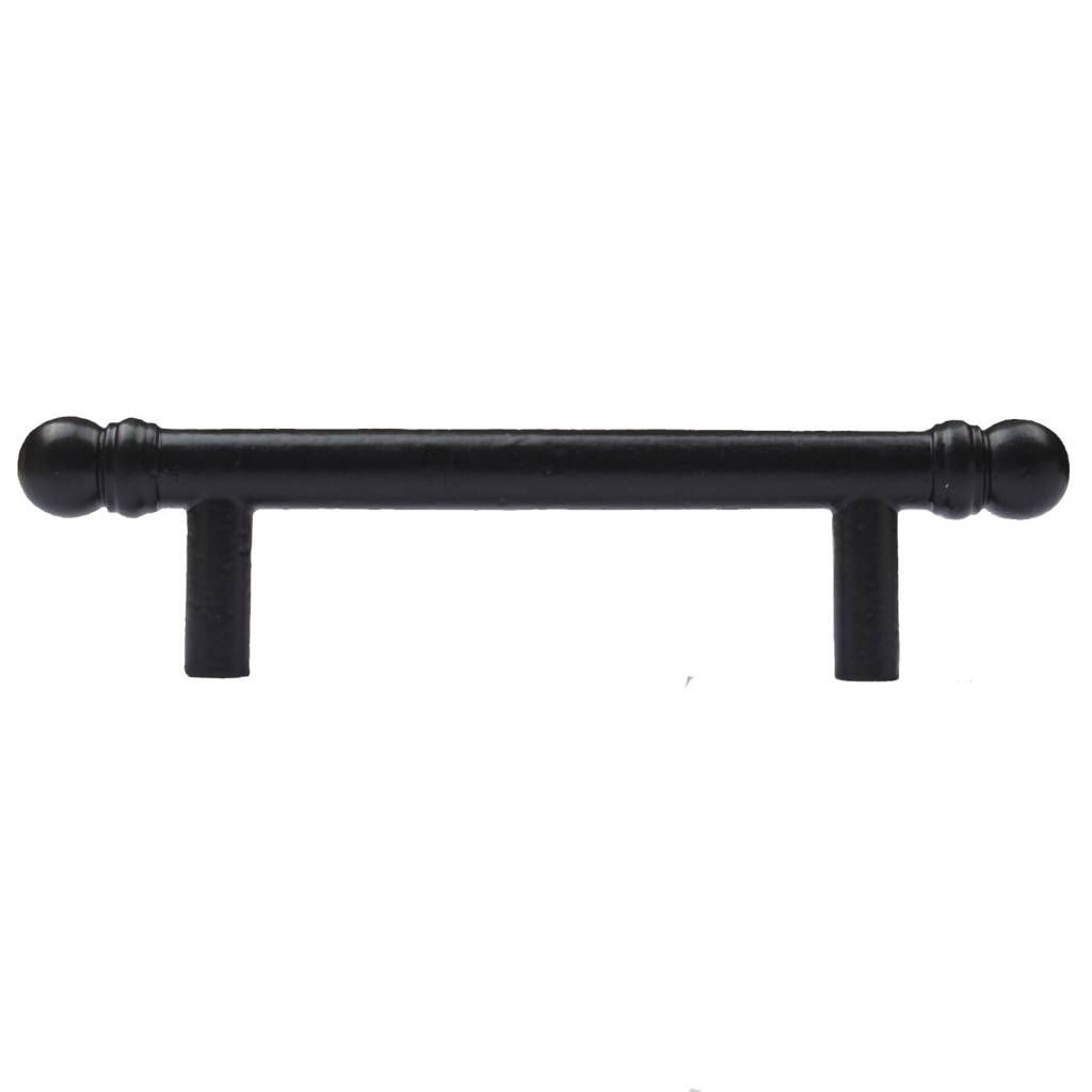 Cast iron handle painted black - 155mm
