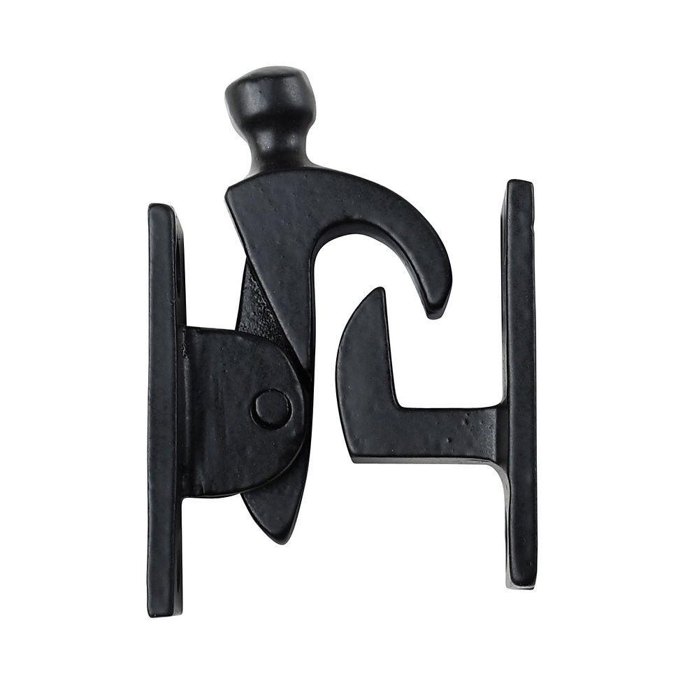 Thumbnail: Cast iron door catch - black