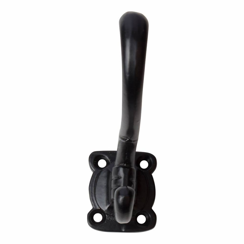 Thumbnail: Cast iron coat hook KH7001 Black