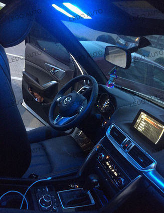 Mazda CX-4 LED Blue Dome Light Upgraded by LEDO