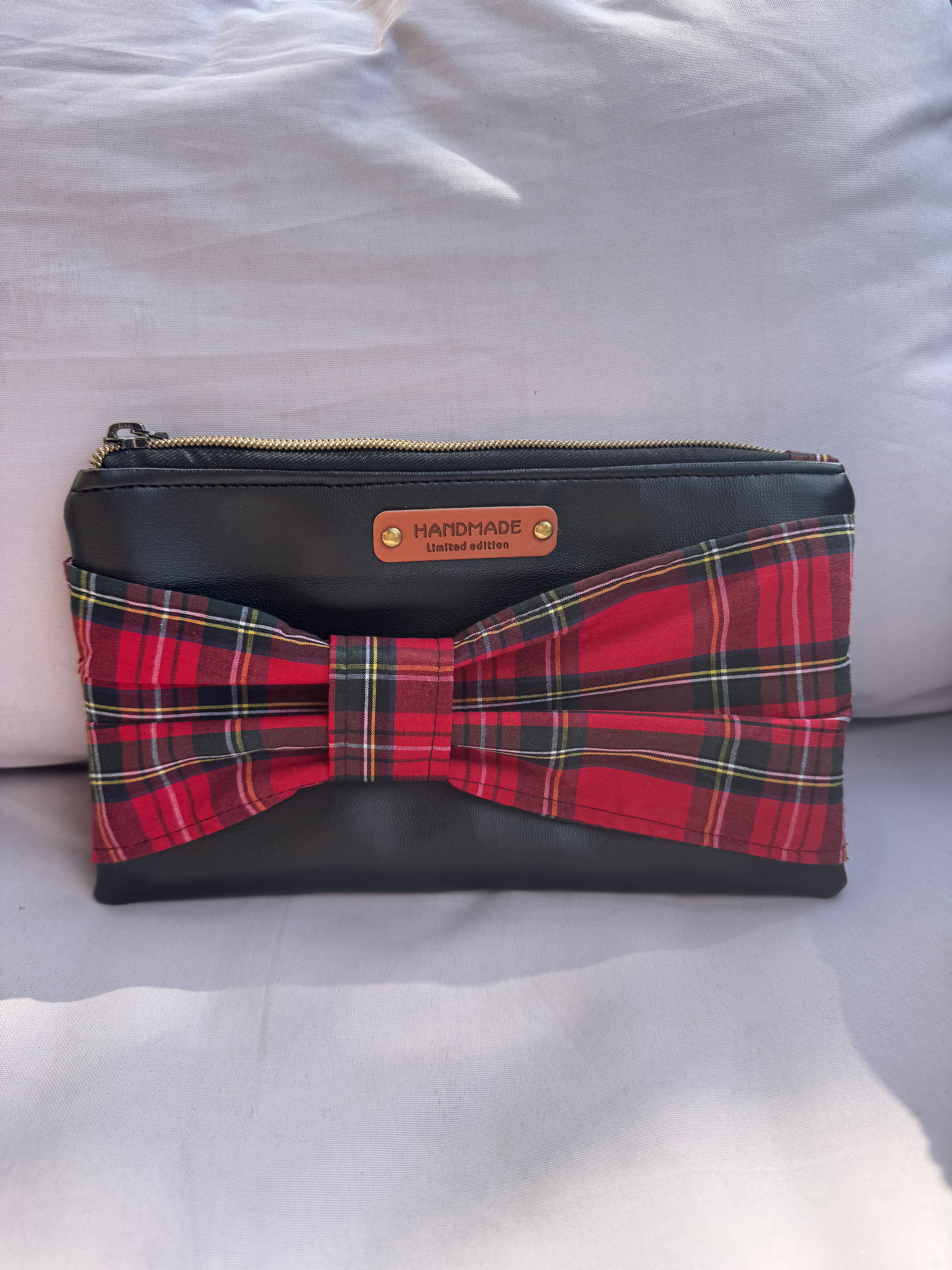 Royal Stuart Tartan Bow Make up Bag