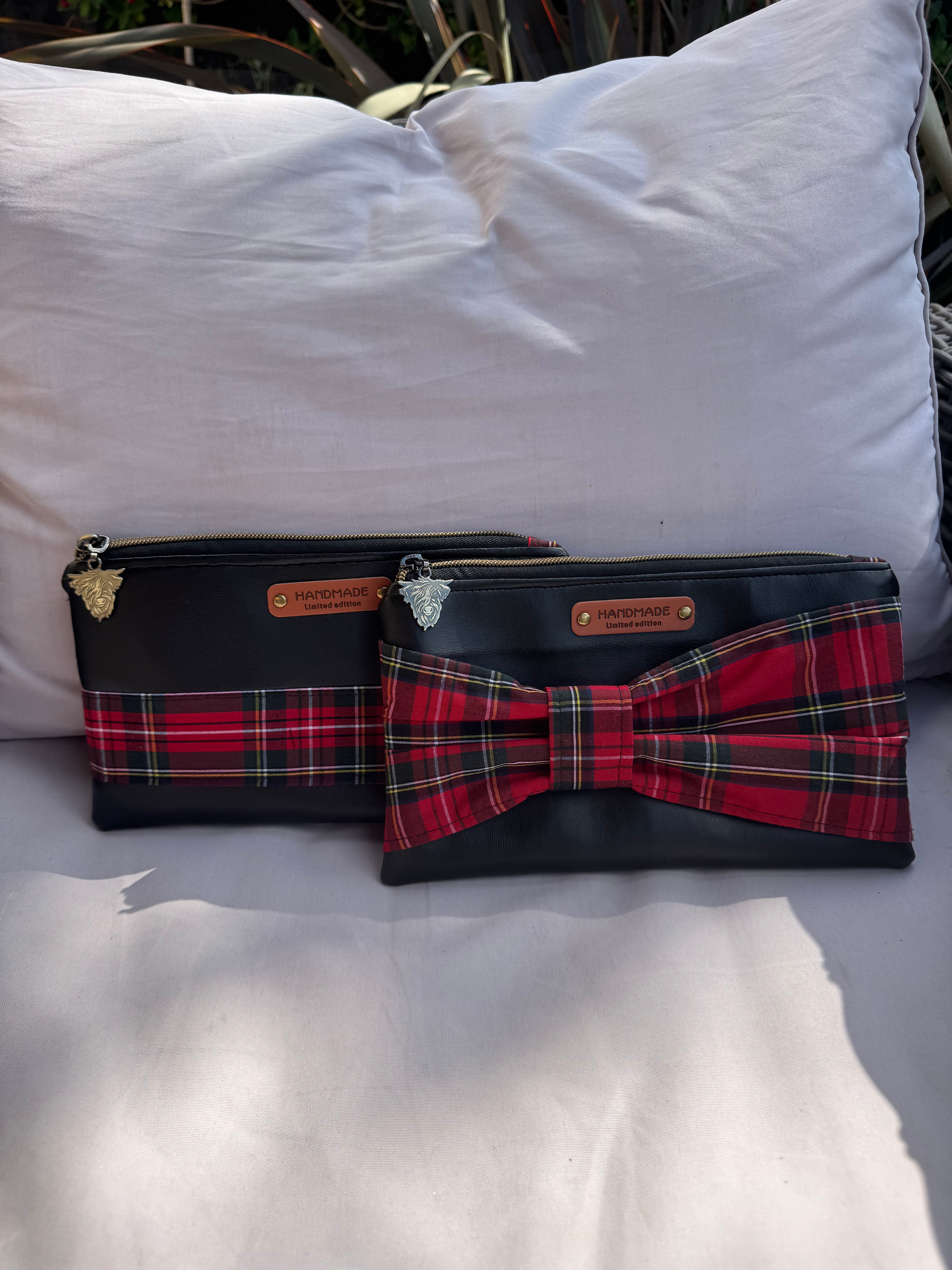 His & Hers Royal Stuart Tartan Wash Bags/Make up Bags