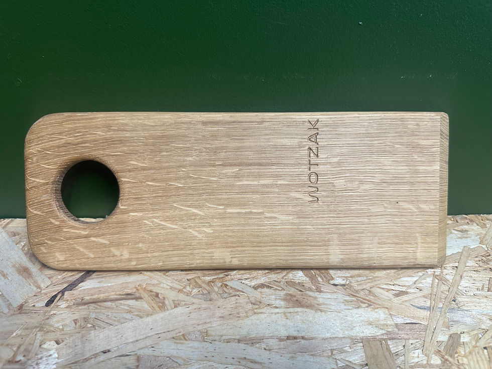 Handmade oak grill scraper for barbecues, grills and griddles