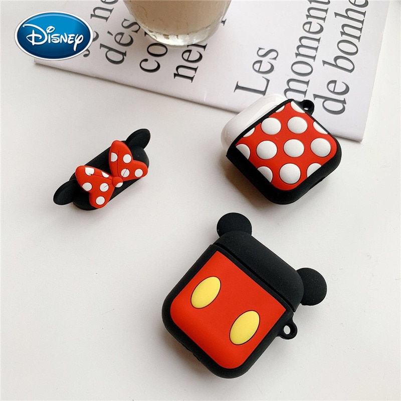Thumbnail: Cute Mickey Minnie Airpod 1.2 Soft Silicone Case  Headset Box 